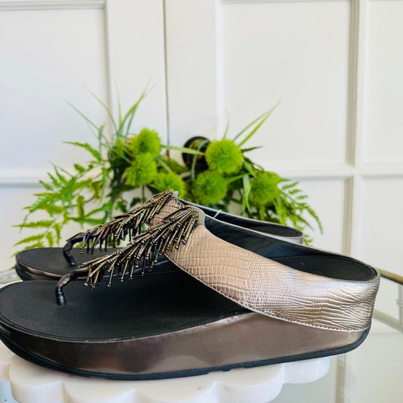 Fitflop Cha Cha Wedge Sandal SIZE US10 - Picture 4 of 9